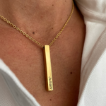 Load image into Gallery viewer, ATENA 3D Bar Necklace