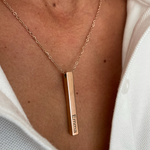 Load image into Gallery viewer, ATENA 3D Bar Necklace