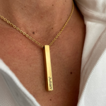 Load image into Gallery viewer, ATENA 3D Bar Necklace
